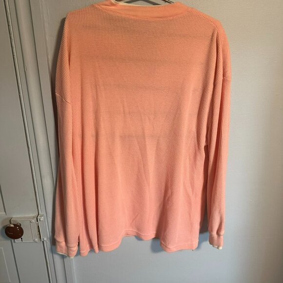 Thick Pink Thermal Top NO TAG/SIZE - Picture 2 of 2